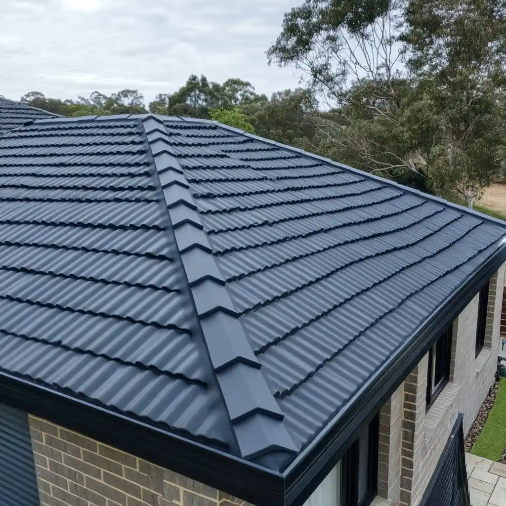 New roof installation on a residential home